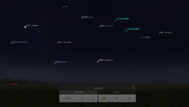金牛座星空图片，12星座星象图简化图