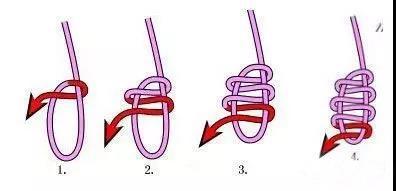 八字打结方法图解法图片